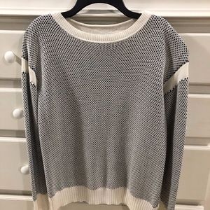 Vince, pullover sweater, cream/black